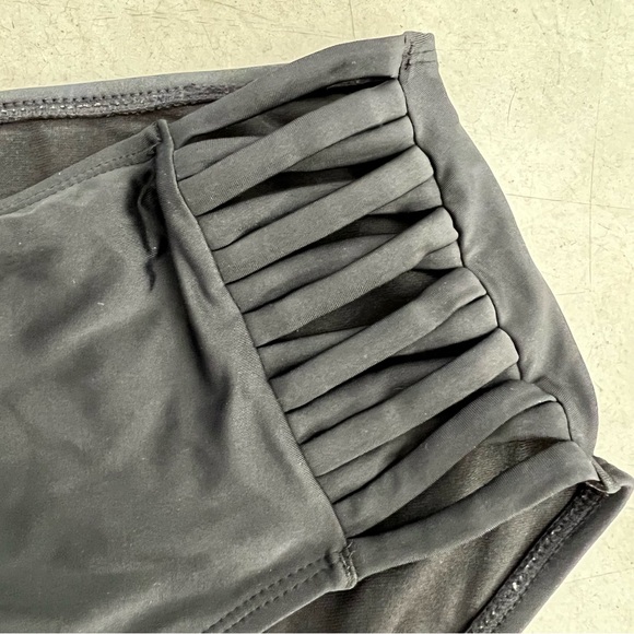 Amazon Swim Relleciga Womens Strappy High Waisted Bikini Bottom